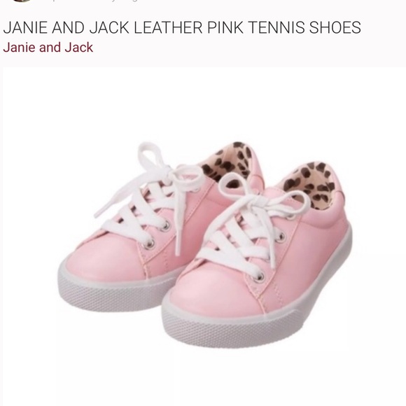 pink leather tennis shoes